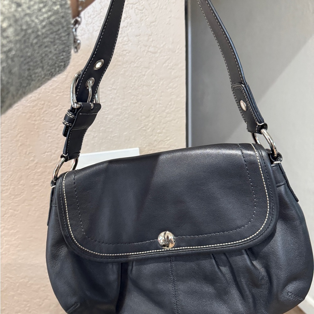 COACH Y2K Soho Plated Leather Large Flap Purse # F13729 (210 - Picture 6 of 7